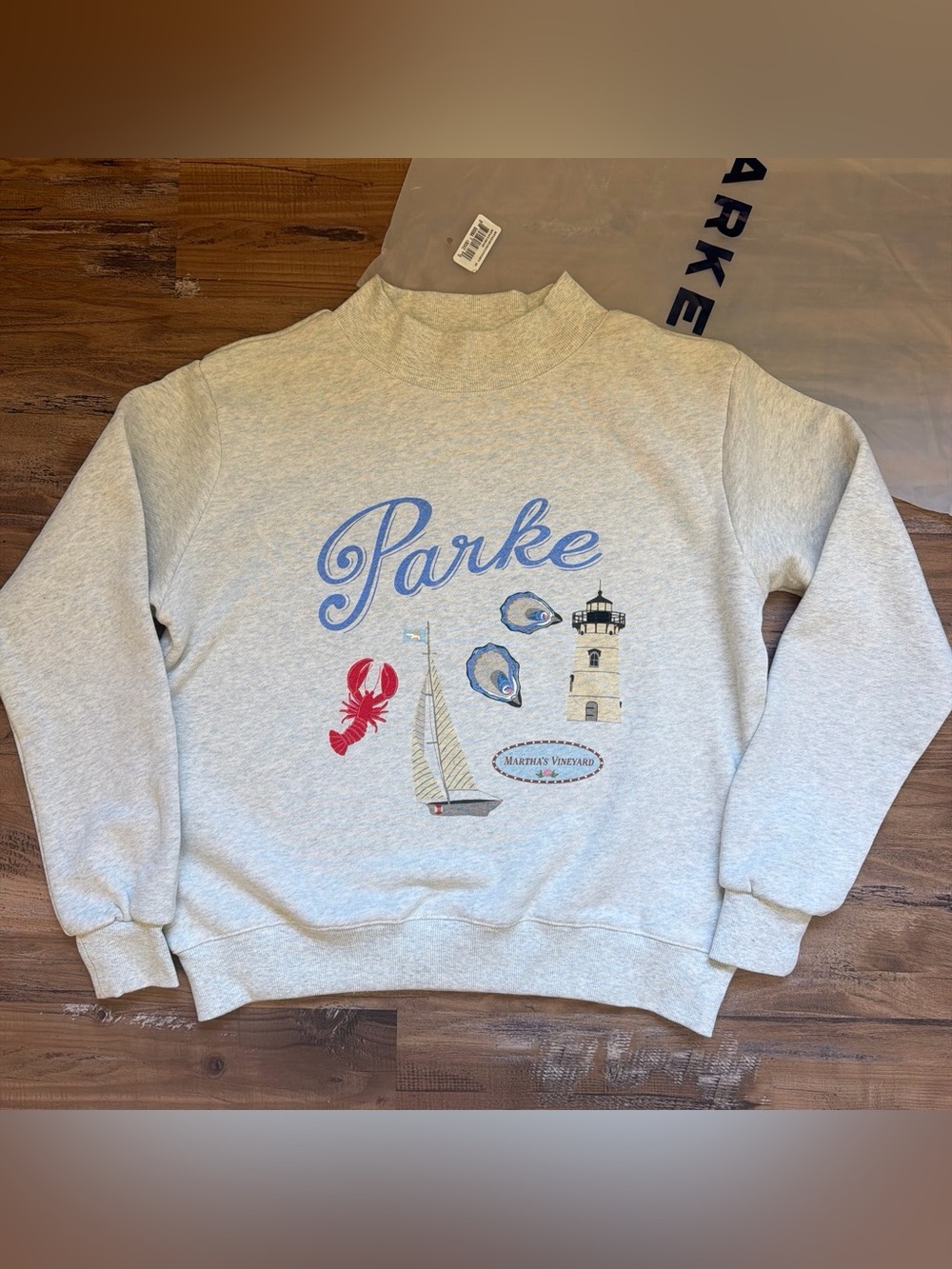 NEW PARKE Martha’s Vineyard Mockneck Size S/M Heritage